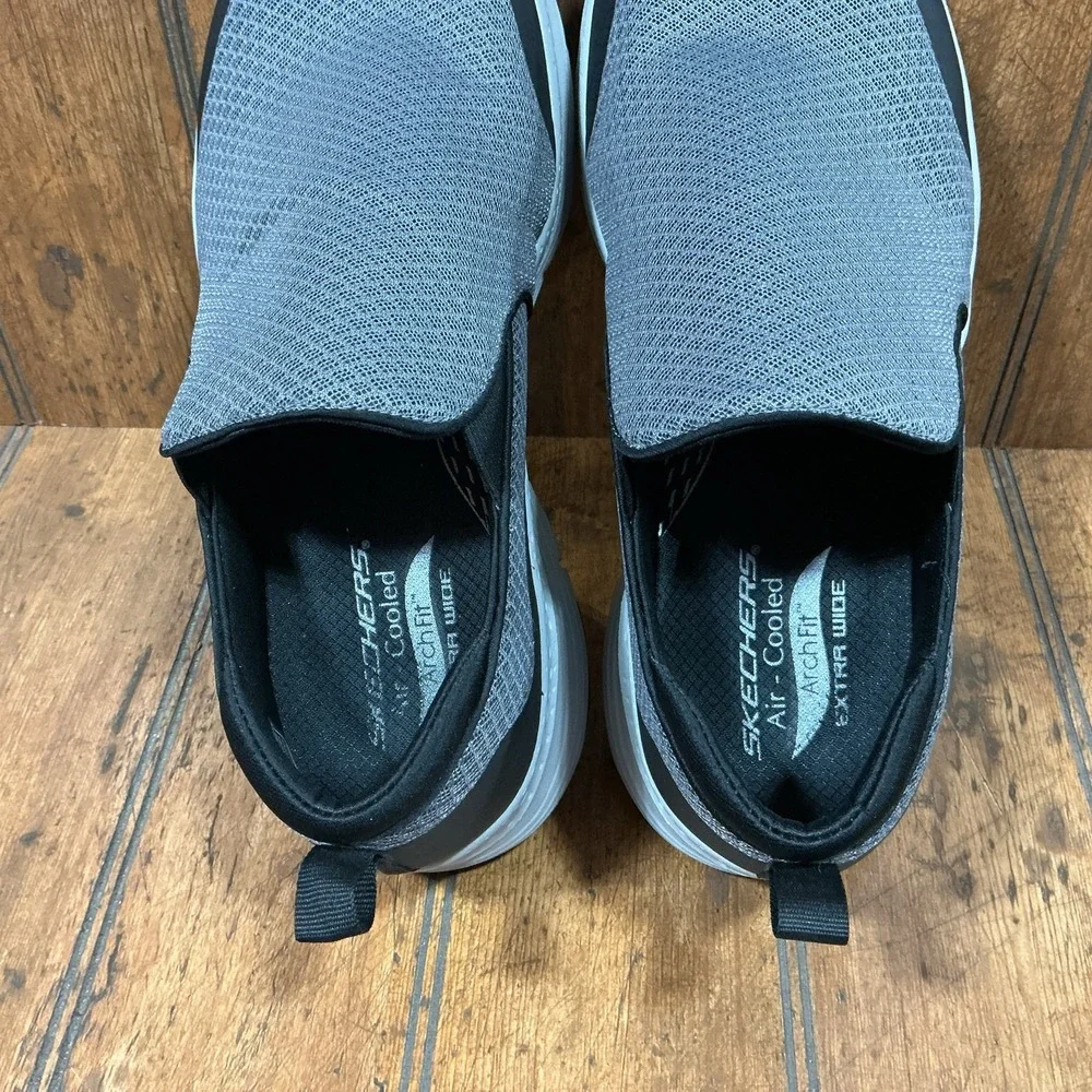Skechers Men's 10 XW Arch Fit-Banlin Slip-On Sneaker 232043 Extra Wide Fit Gray